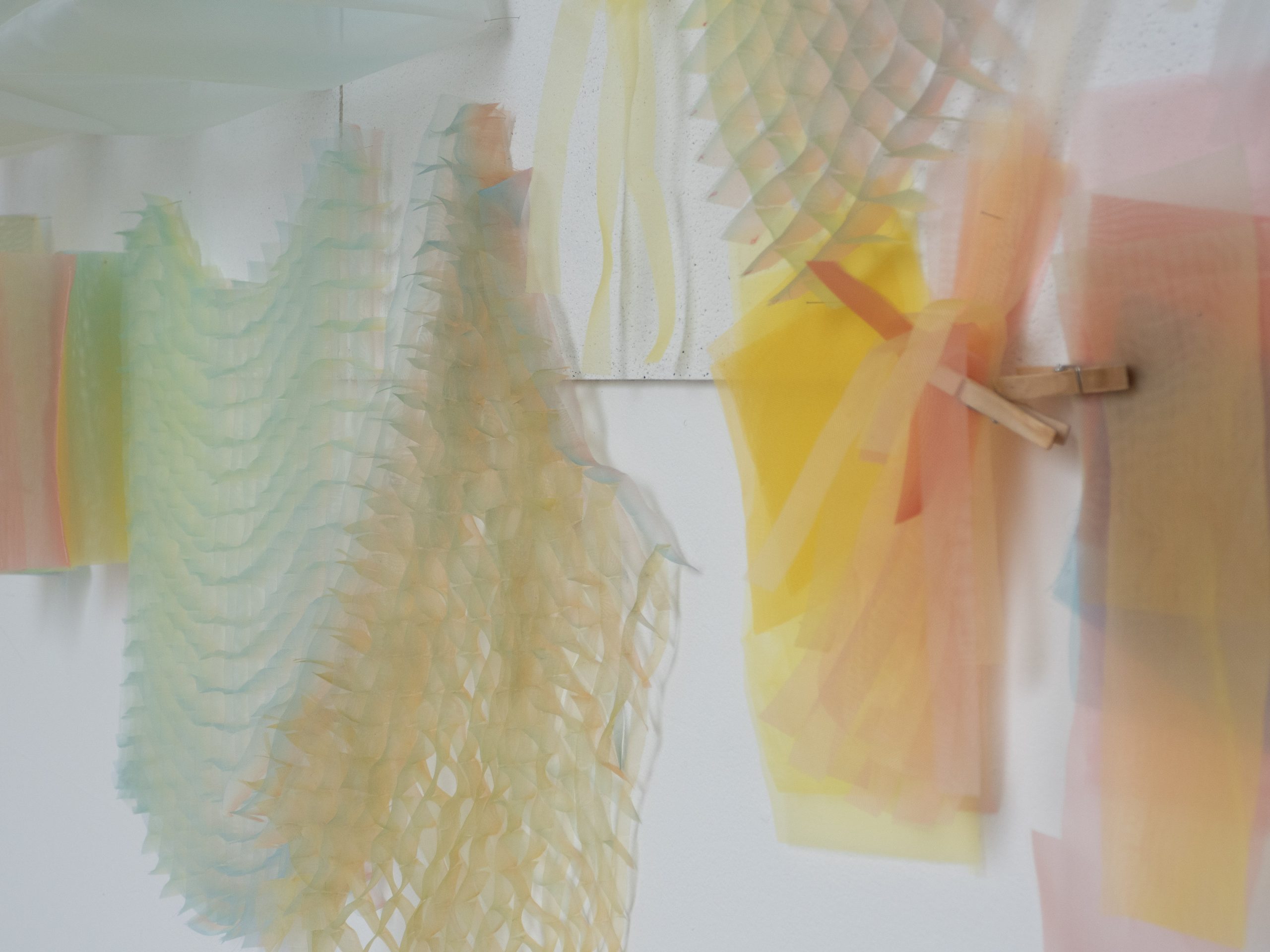 Exploring textile that visualises wind and light,  2022 ©Akane Moriyama